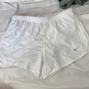 Girls Medium White Nike Shorts